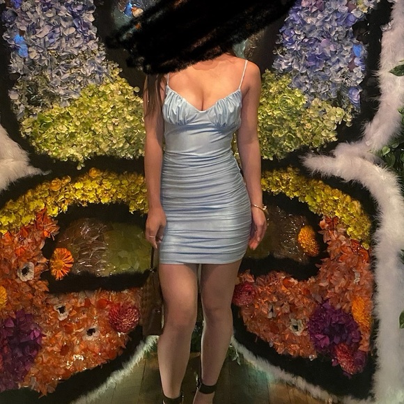 Baby Blue Tiger Mist Dress - Picture 4 of 5